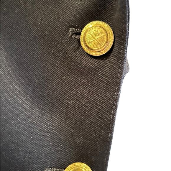 VTG Derby San Francisco Coat Women 12 Formal 100% Wool Two-Buttoned Blazer Blue - Picture 4 of 12